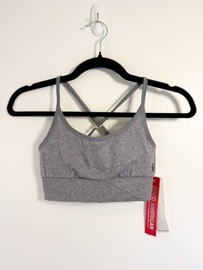 Good American Heather Gray Seamless Bralette Sports Bra — NWT! — Size 0-1 / XS